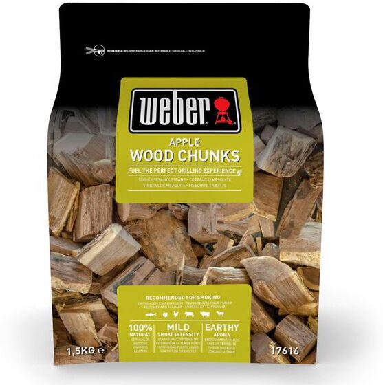 Weber Wood Chunks - Fire spice Holzstücke aus Apfelholz Schwarz Weber Wood Chunks - Fire spice Holzstücke aus Apfelholz Schwarz