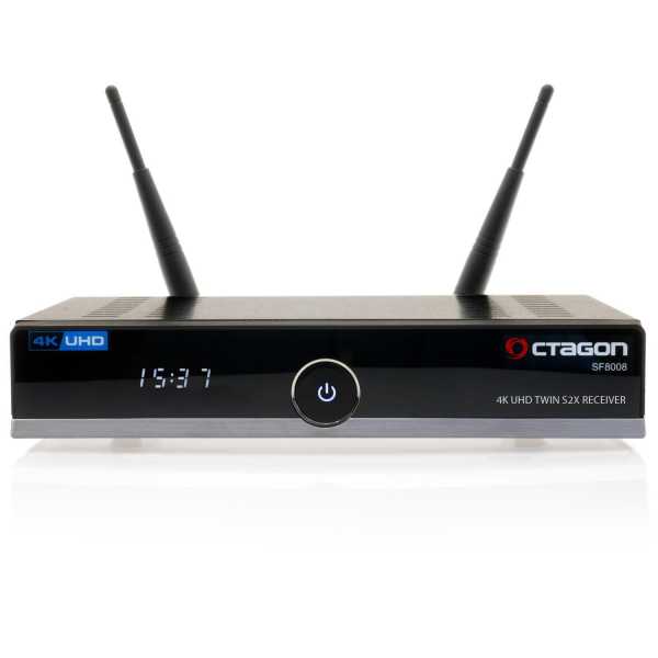 Octagon SF8008 4K UHD 2160p H.265 HEVC E2 Linux Dual Wifi Twin DVB-S2X Receiver