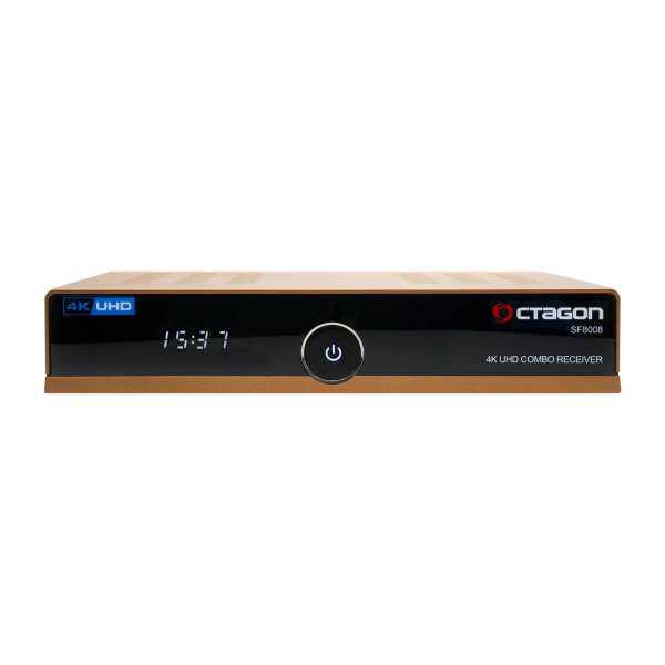 Octagon SF8008 Limited Gold Edition 4K UHD E2 Linux 1xDVB-S2X, 1xDVB-C/T2 (Dual OS) Combo Receiver