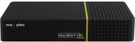 Maxytec Multibox SE 4K UHD 2160p E2 Linux WiFi DVB-S2 Sat & DVB-T2/C Combo Receiver Schwarz