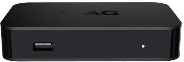 Infomir MAG 420 4K UHD HEVC OTT USB 3.0 HDMI Linux OS Multimedia TV IP Mediaplayer Schwarz