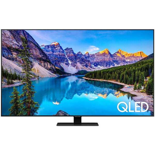 Samsung 65Q80T 65 Zoll (163cm) UHD 4K 3800PQI Flat QLED Smart TV Triple Twin Tuner, Silber