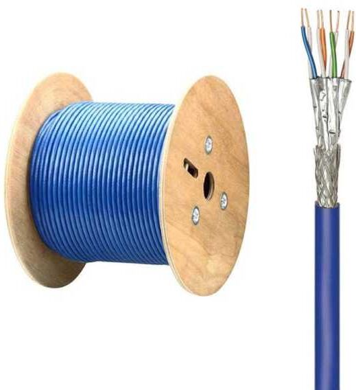 Gigablue Netzwerkkabel CAT8 2000MHz 40Gbit/s AWG24 Flexible Kupferadern (LSZH) Schwarz 100m