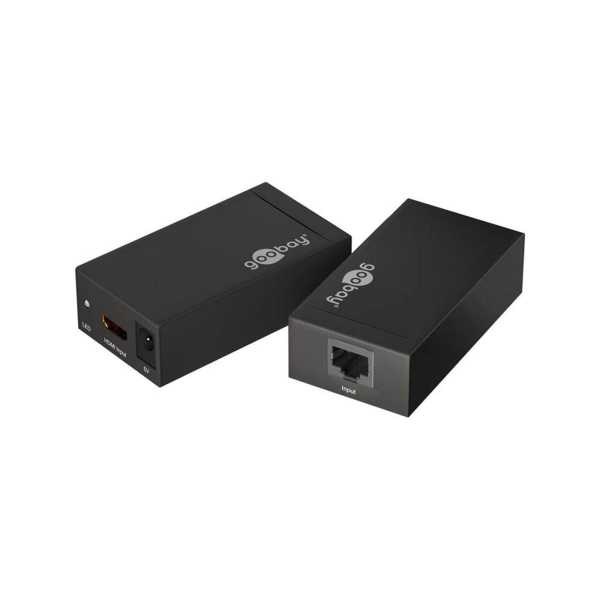 Goobay HDMI LAN CAT 5/6 Extender bis 1080p Verlängerung Verstärker bis 60m Schwarz