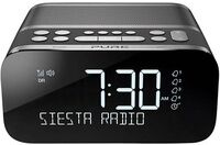 Pure Siesta S6 Radiowecker UKW Bluetooth, USB Akku-Ladefunktion Anthrazit