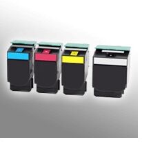 W&P 4 Alternativ Toner für Lexmark 24B6011 10 09 08 K C M Y 4-farbig