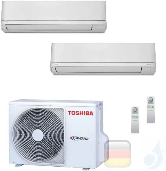 Toshiba Klimaanlagen Duo Split Wand 5000+9000 Btu R-32 Shorai M05PKVSG B10PKVSG 2M14U2AVG A+ A+ 1.5+2.5 kW Toshiba Klimaanlagen Duo Split Wand 5000+9000 Btu R-32 Shorai M05PKVSG B10PKVSG 2M14U2AVG A+ A+ 1.5+2.5 kW