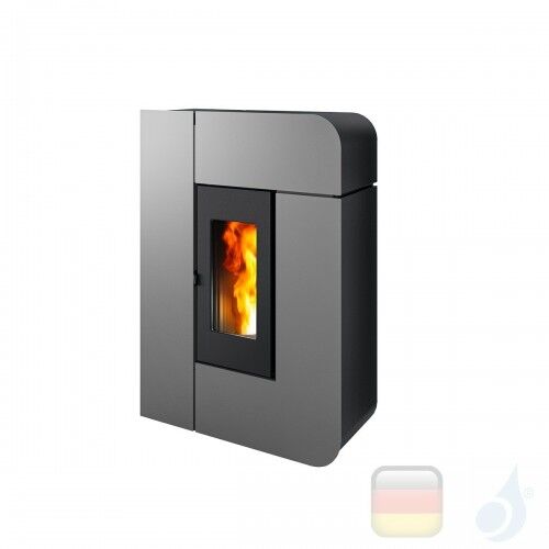 MCZ Pelletöfen serie Alea Air 7 S1 7.2 kW metal Silber 7120006 Fernbedienung A+