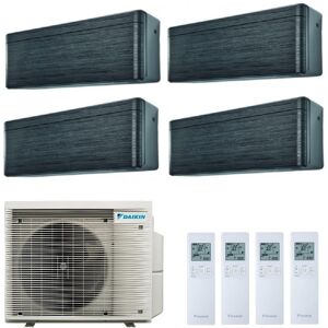 Daikin Quadri Split 7000+7000+9000+18000 4MXM80A FTXA20BT FTXA20BT FTXA25BT FTXA50BT Klimaanlagen Stylish Blackwood Schwarz