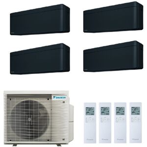 Daikin Quadri Split 7000+12000+12000+18000 4MXM80A FTXA20BB FTXA35BB FTXA35BB FTXA50BB Klimaanlagen Stylish Total Black Schwarz