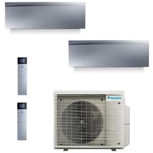 Daikin Duo Split Emura 3 Silber 7000+12000 Btu 2MXM50A FTXJ20AS FTXJ35AS Klimaanlagen 2022 Silber Alexa Google WiFi R-32