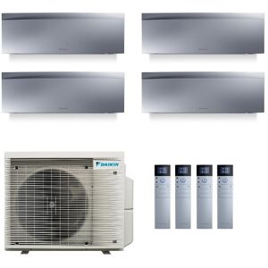 Daikin Quadri Split 7+7+12+18 Emura 3 Silber 4MXM80A FTXJ20AS FTXJ20AS FTXJ35AS FTXJ50AS Klimaanlagen Silber WiFi R-32