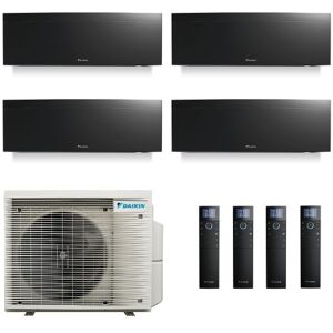 Daikin Quadri Split 7+9+9+18 Emura 2022-version 4MXM80A FTXJ20AB FTXJ25AB FTXJ25AB FTXJ50AB Klimaanlagen Schwarz WiFi R-32