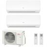 Fujitsu Duo Split KM WiFi 12+12 Btu AOYG18KBTA2 ASYG12KMCF ASYG12KMCF Klimaanlage Wand R-32 3.5+3.5 kW Weiß