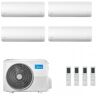 Midea Quadri Split 9+9+12+12 Btu Xtreme Pro GREEN M4O-36FN8-Q 2x MSAGBU-09HRFN8/GR + 2x MSAGBU-12HRFN8/GR Klimaanlagen R-32