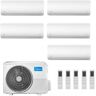 Midea Penta Split 9+9+9+9+9 Btu Xtreme Pro GREEN M5OE-42HFN8-Q con 5 unità MSAGBU-09HRFN8/GR Klimaanlagen R-32 WiFi A++ A+