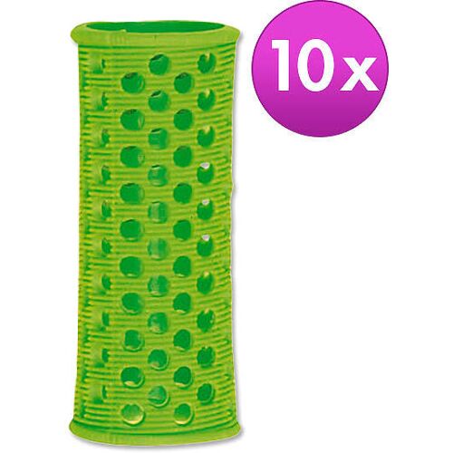 Efalock Original-Griffig-Haarwickler Grün, Ø 25 mm, Pro Packung 10 Stück