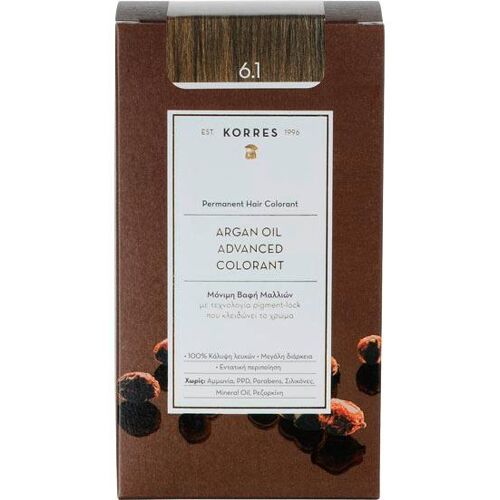 KORRES Argan Oil Hochentwickelte Coloration 6.1 Dunkelblond Asch