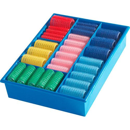 Biovan Original-Magic Haftwickler Sortimentskasten Kasten schwarz mit 60 Wicklern, Pro Packung 60 Stück