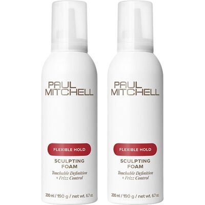 400ml Paul Mitchell Flexible Style Sculpting Foam Duo (2 x 200ml) 400ml Paul Mitchell Flexible Style Sculpting Foam Duo (2 x 200ml)