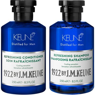500ml KEUNE 1922 Distilled for Men Refreshing Set (Shampoo 250ml + Conditioner 250ml) 500ml KEUNE 1922 Distilled for Men Refreshing Set (Shampoo 250ml + Conditioner 250ml)