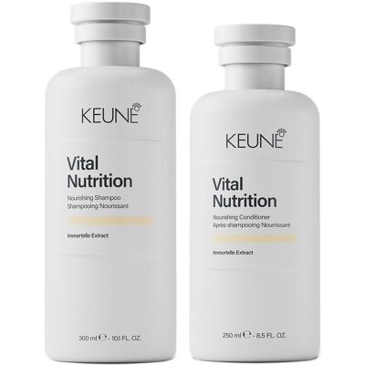 550ml KEUNE Vital Nutrition Vital Nutrition Nourishing Set (Shampoo 300ml + Conditioner 250ml) 550ml KEUNE Vital Nutrition Vital Nutrition Nourishing Set (Shampoo 300ml + Conditioner 250ml)