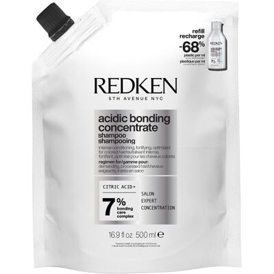 500ml Redken acidic bonding concentrate Shampoo Refill 500ml Redken acidic bonding concentrate Shampoo Refill