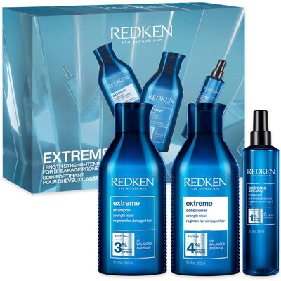 850ml Redken extreme XMAS Set (Shampoo 300ml + Conditioner 300ml + Leave-in 250ml) 850ml Redken extreme XMAS Set (Shampoo 300ml + Conditioner 300ml + Leave-in 250ml)