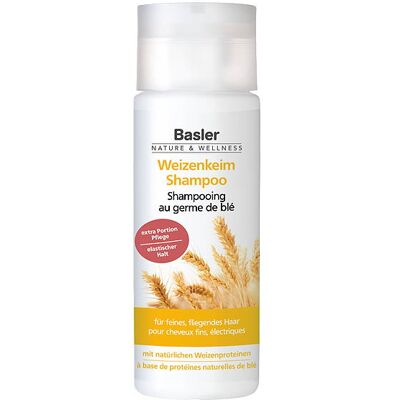 Basler Weizenkeim Shampoo - Feines Haar Elastizität Glanz - 200 ml Basler Weizenkeim Shampoo - Feines Haar Elastizität Glanz - 200 ml