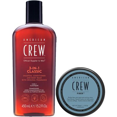American Crew Classic Fiber + 3in1 Classic Set American Crew Classic Fiber + 3in1 Classic Set