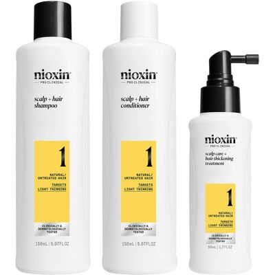Nioxin System 1 - Haarpflege-Set - Reduziert Haarausfall - Verstärkt Haar Nioxin System 1 - Haarpflege-Set - Reduziert Haarausfall - Verstärkt Haar