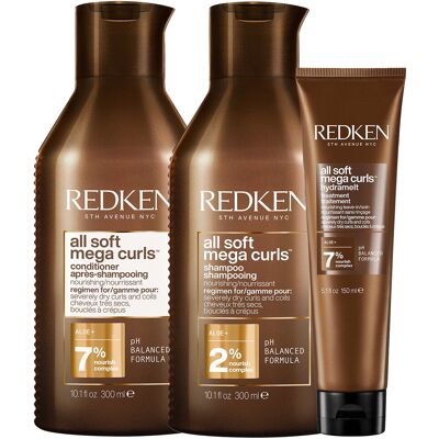 750ml Redken all soft mega curls Trio (Shampoo 300ml + Conditioner 300ml + Treatment 150ml) 750ml Redken all soft mega curls Trio (Shampoo 300ml + Conditioner 300ml + Treatment 150ml)