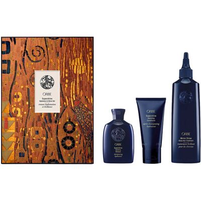325ml Oribe Supershine Holiday Value-Set Hydration & Shine (Shampoo 75ml + Conditioner 75ml + Treatment 175ml) 325ml Oribe Supershine Holiday Value-Set Hydration & Shine (Shampoo 75ml + Conditioner 75ml + Treatment 175ml)