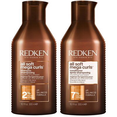 600ml Redken all soft mega curls Set (Shampoo 300ml + Conditioner 300ml) 600ml Redken all soft mega curls Set (Shampoo 300ml + Conditioner 300ml)