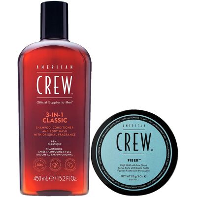 American Crew Fiber + 3in1 Classic Set big American Crew Fiber + 3in1 Classic Set big