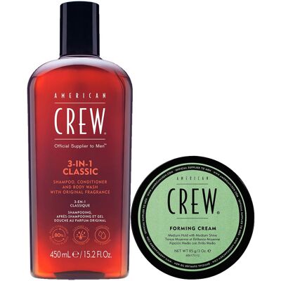 American Crew Forming Cream + 3in1 Classic Set American Crew Forming Cream + 3in1 Classic Set