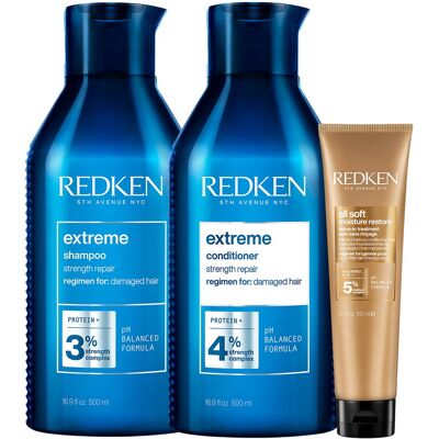 1150ml Redken extreme soft Set (Shampoo 500ml + Conditioner 500ml + Mask 150ml) 1150ml Redken extreme soft Set (Shampoo 500ml + Conditioner 500ml + Mask 150ml)
