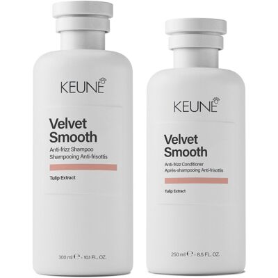 550ml KEUNE Velvet Smooth Velvet Smooth Anti-Frizz Set (Shampoo 300ml + Conditioner 250ml) 550ml KEUNE Velvet Smooth Velvet Smooth Anti-Frizz Set (Shampoo 300ml + Conditioner 250ml)