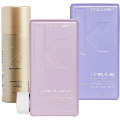 KEVIN.MURPHY Blonde Angel Wash Set - Shampoo, Conditioner & Spray für blondes & graues Haar KEVIN.MURPHY Blonde Angel Wash Set - Shampoo, Conditioner & Spray für blondes & graues Haar