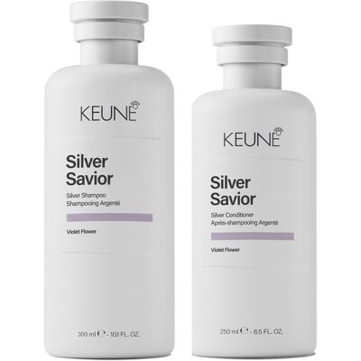 550ml KEUNE Silver Savior Silver Savior Set (Shampoo 300ml + Conditioner 250ml) 550ml KEUNE Silver Savior Silver Savior Set (Shampoo 300ml + Conditioner 250ml)