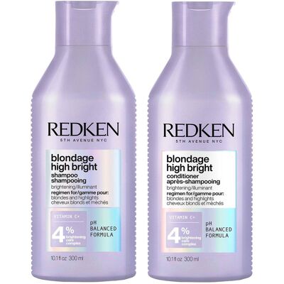 600ml Redken blondage high bright Set (Shampoo 300ml + Conditioner 300ml) 600ml Redken blondage high bright Set (Shampoo 300ml + Conditioner 300ml)