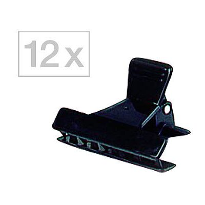 Efalock Abteilklammern Schwarz, Pro Packung 12 Stück Efalock Abteilklammern Schwarz, Pro Packung 12 Stück