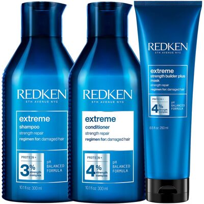 850ml Redken extreme Small Trio (Shampoo 300ml + Conditioner 300ml + Mask 250ml) 850ml Redken extreme Small Trio (Shampoo 300ml + Conditioner 300ml + Mask 250ml)