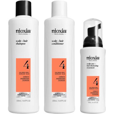 Nioxin System 4 - Haarpflegesystem für Farb-, Trocken- und Geschädigtes Haar Nioxin System 4 - Haarpflegesystem für Farb-, Trocken- und Geschädigtes Haar