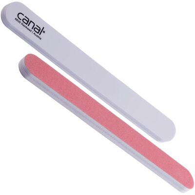 Nagel Polierfeile - Pink und Weiß - Natürlicher Nagelglanz - 14cm Nagel Polierfeile - Pink und Weiß - Natürlicher Nagelglanz - 14cm