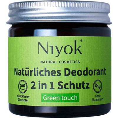 Niyok 2 in 1 anti-transpirante Deocreme - Green touch 40 ml Niyok 2 in 1 anti-transpirante Deocreme - Green touch 40 ml