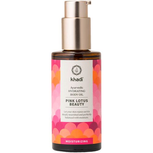 khadi Moisturizing Ayurvedic Hydrating Body Oil Pink Lotus Beauty 100 ml
