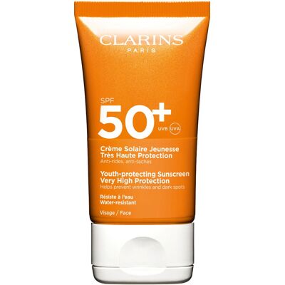 CLARINS Crème Solaire Jeunesse Très Haute Protection SPF 50+ 50 ml CLARINS Crème Solaire Jeunesse Très Haute Protection SPF 50+ 50 ml