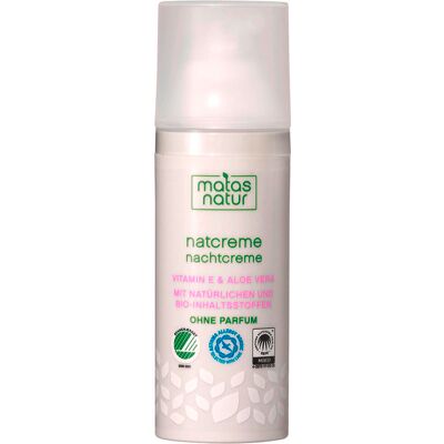 MATAS Natur Nachtcreme mit Bio-Aloe Vera und Vitamin E - Nachtcreme MATAS Natur Nachtcreme mit Bio-Aloe Vera und Vitamin E - Nachtcreme