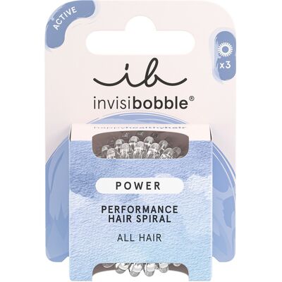 invisibobble Haargummis Power Crystal Clear, Pro Packung 3 Stück invisibobble Haargummis Power Crystal Clear, Pro Packung 3 Stück